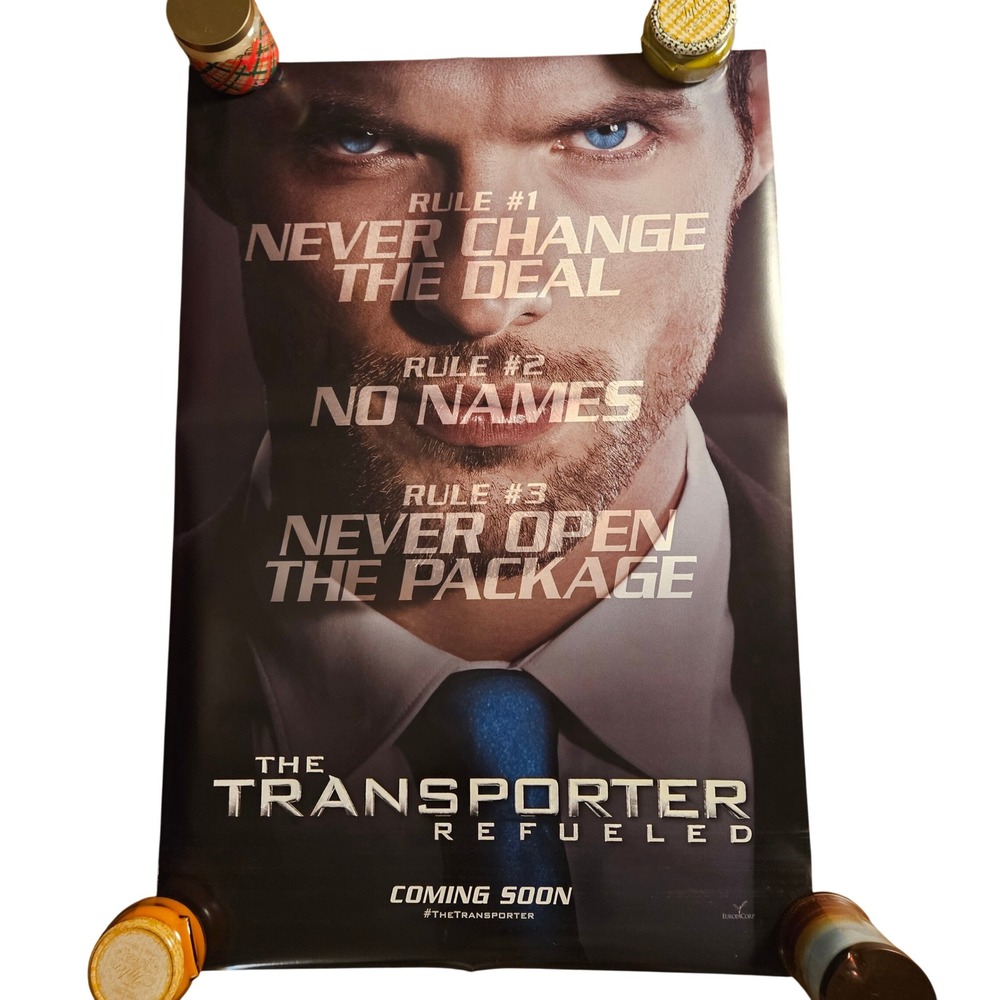 The Transporter Refueled 2015 Original Advance Movie Poster 27x40 Ed Skrein D/S